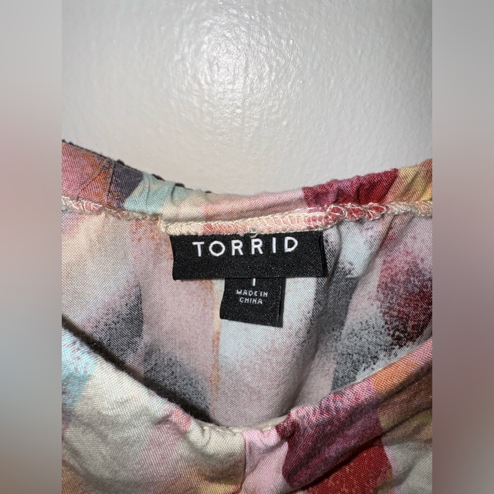 Torrid Mini Challis Skater Dress in Chevron Size 1X - Picture 5 of 6